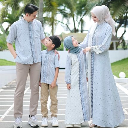 Rereyshop Baju Lebaran Faiza Dress Mom Sarimbit Keluarga